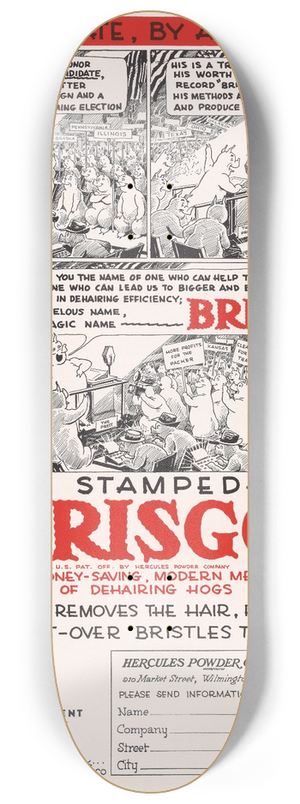 Hercules Incorporated - Its a Stampede to Brisgo 8.25 inch art skate deck