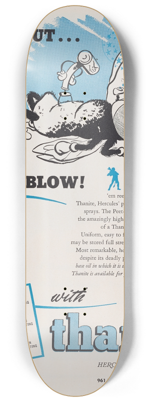 Hercules Incorporated - Knockoutin One Blow! 8.25 inch art skate deck