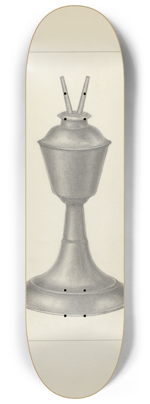 Herman Bader - Camphene Lamp 8.25 inch art skate deck