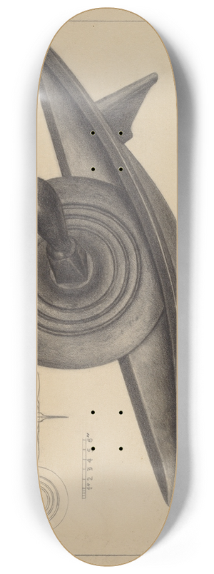 Herman Bader - Coffee Grinder 8.25 inch art skate deck