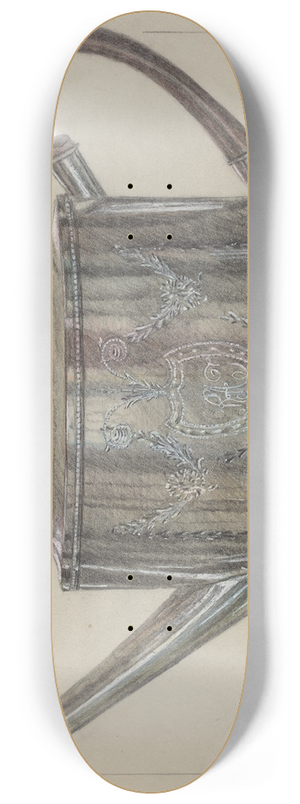 Herman Bader - Silver Teapot 8.25 inch art skate deck