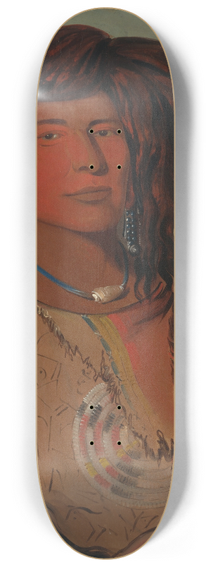 George Catlin - Ha-wn-je-tah, One Horn, Head Chief of the Miniconjou Tribe 8.25 inch art skate deck George Catlin - Ha-wn-je-tah, One Horn, Head Chief of the Miniconjou Tribe 8.25 inch art skate deck