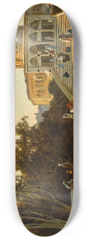 Hermann David Salomon Corrodi - The Dome Of The Rock, Jerusalem 8.25 inch art skate deck