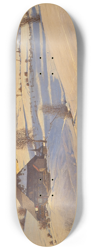 Hermann Dischler - Winter in the Black Forest 8.25 inch art skate deck