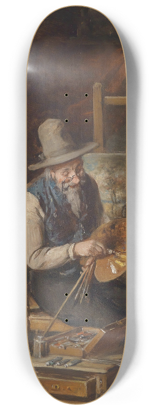 Hermann Kern - Der Knstler an der Staffelei 8.25 inch art skate deck