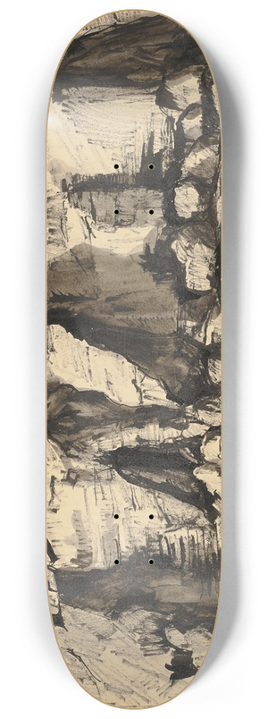 Hermann Lismann - Les Baux-de-Provence 8.25 inch art skate deck