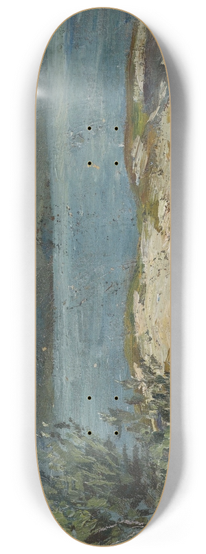 Hermann Pleuer - Sommerliches Seeufer 8.25 inch art skate deck