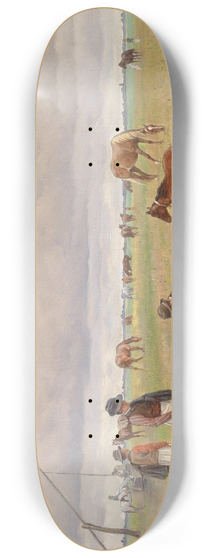 Hermann Reisz - Junge Hirten in der Puszta 8.25 inch art skate deck
