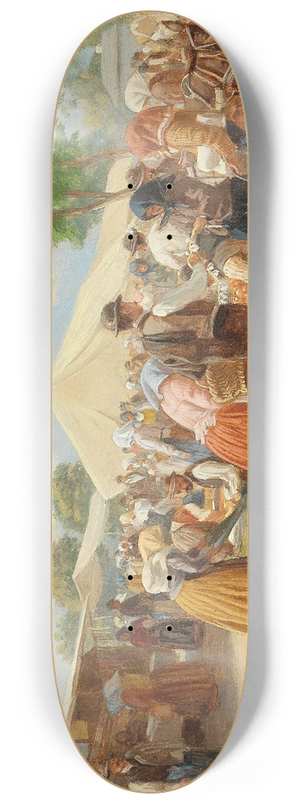 Hermann Reisz - Vegetable Market 8.25 inch art skate deck