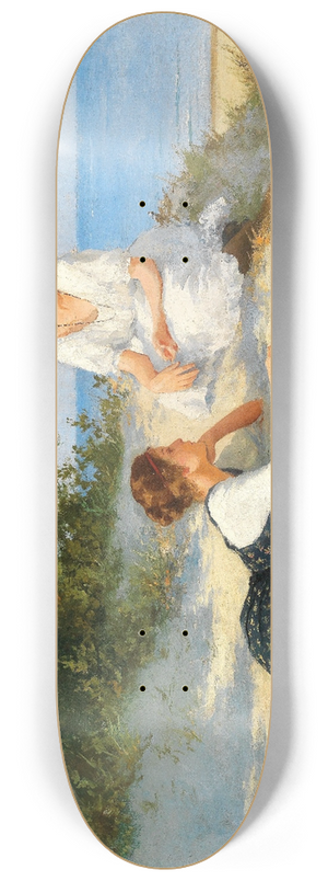 Hermann Seeger - In the dunes on the Baltic Sea shore 8.25 inch art skate deck