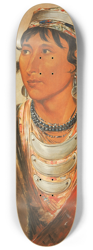 George Catlin - Lh-shee, The Licker, called Creek Billy 8.25 inch art skate deck George Catlin - Lh-shee, The Licker, called Creek Billy 8.25 inch art skate deck