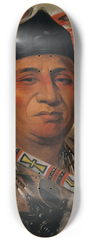 George Catlin - Mah-Ke-Mee-Teuv, Grizzly Bear, Chief of The Tribe 8.25 inch art skate deck George Catlin - Mah-Ke-Mee-Teuv, Grizzly Bear, Chief of The Tribe 8.25 inch art skate deck