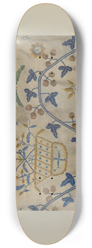 Herman O. Stroh - Embroidery 8.25 inch art skate deck
