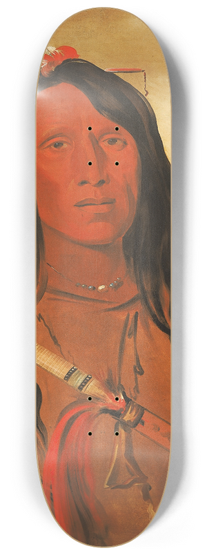 George Catlin - N-Hee--Ee-Wo-Tis, Wolf On The Hill, Chief of The Tribe 8.25 inch art skate deck George Catlin - N-Hee--Ee-Wo-Tis, Wolf On The Hill, Chief of The Tribe 8.25 inch art skate deck