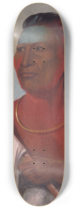 George Catlin - Nh-Pope, Soup, Adviser To Black Hawk 8.25 inch art skate deck George Catlin - Nh-Pope, Soup, Adviser To Black Hawk 8.25 inch art skate deck