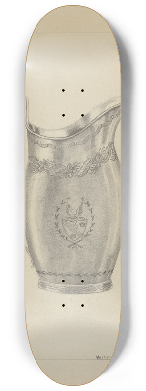 Hester Duany - Silver Creamer 8.25 inch art skate deck