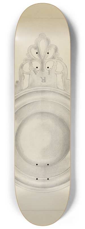Hester Duany - Silver Porringer 8.25 inch art skate deck