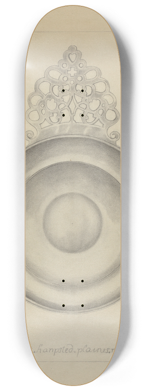 Hester Duany - Silver Porringer 8.25 inch art skate deck