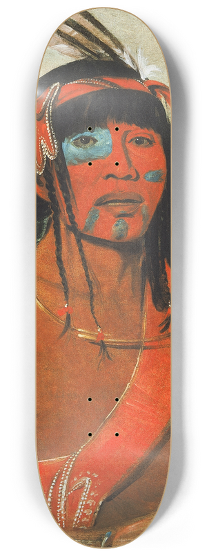 George Catlin - O-T-Wah, The Ottaway, a Warrior 8.25 inch art skate deck George Catlin - O-T-Wah, The Ottaway, a Warrior 8.25 inch art skate deck