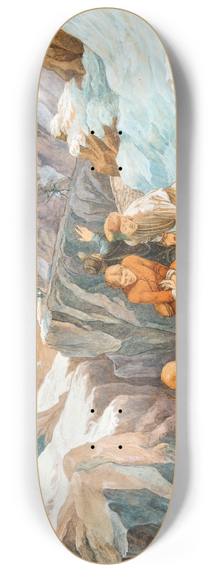Hieronymus Hess - Scene on St. Gotthard 8.25 inch art skate deck