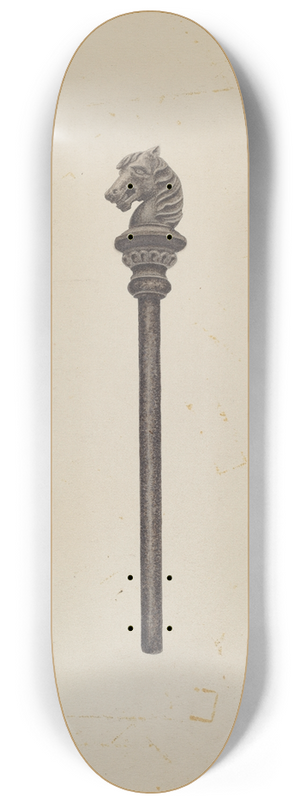 Hilda Olson - Horse Head Hitching Post 8.25 inch art skate deck
