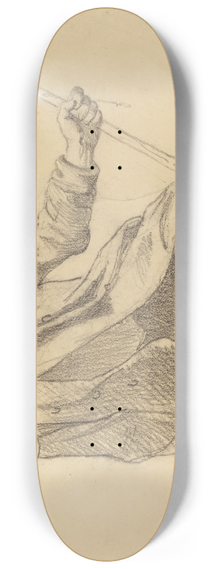 Hippolyte Bellang - A Seated Soldier 8.25 inch art skate deck