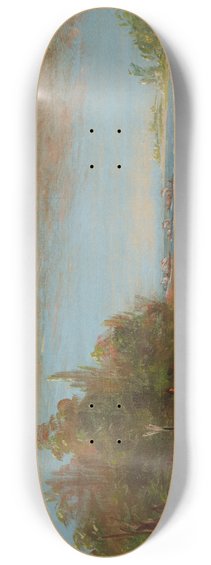 George Catlin - Sac And Fox Sailing In Canoes 8.25 inch art skate deck George Catlin - Sac And Fox Sailing In Canoes 8.25 inch art skate deck