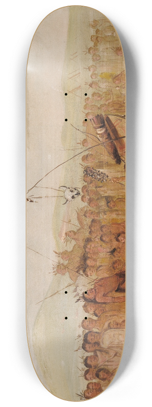 George Catlin - Self-Torture In a Sioux Religious Ceremony 8.25 inch art skate deck George Catlin - Self-Torture In a Sioux Religious Ceremony 8.25 inch art skate deck