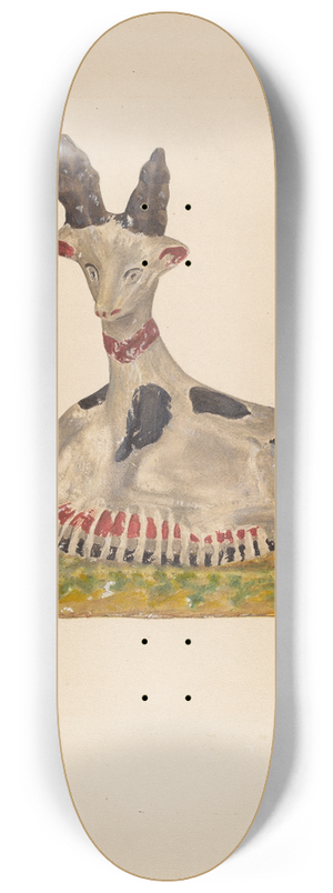 H. Langden Brown - Chalkware Deer 8.25 inch art skate deck
