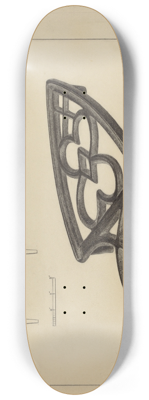 Holger Hansen - Flat Iron Holder 8.25 inch art skate deck