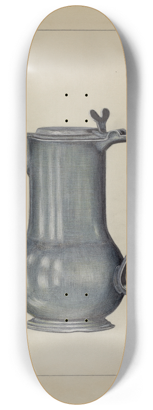 Holger Hansen - Pewter Coffee Pot 8.25 inch art skate deck