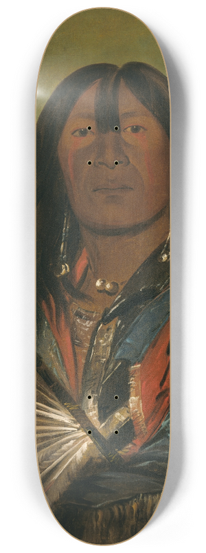 George Catlin - Shn-Ka, The Dog, Chief of The Bad Arrow Points Band 8.25 inch art skate deck George Catlin - Shn-Ka, The Dog, Chief of The Bad Arrow Points Band 8.25 inch art skate deck