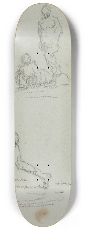 Honor Daumier - Bathers 8.25 inch art skate deck