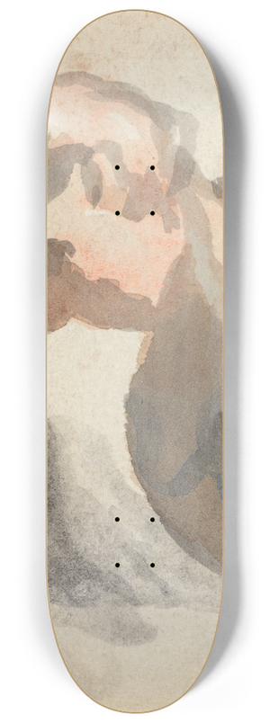 Honor Daumier - Head of a Man VII 8.25 inch art skate deck