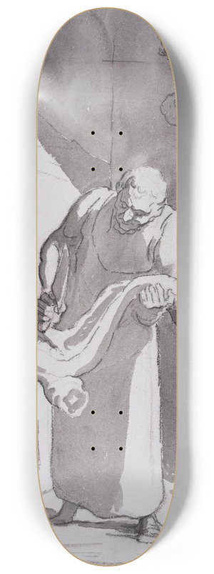 Honor Daumier - Le boucher 8.25 inch art skate deck