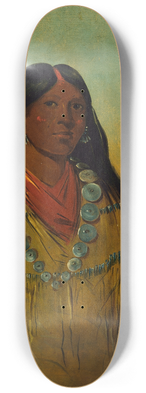 George Catlin - Tchow-Ee-Pt-O-Kaw, a Woman 8.25 inch art skate deck George Catlin - Tchow-Ee-Pt-O-Kaw, a Woman 8.25 inch art skate deck