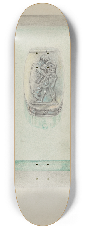 Horace Reina - Silver Snuff Box 8.25 inch art skate deck