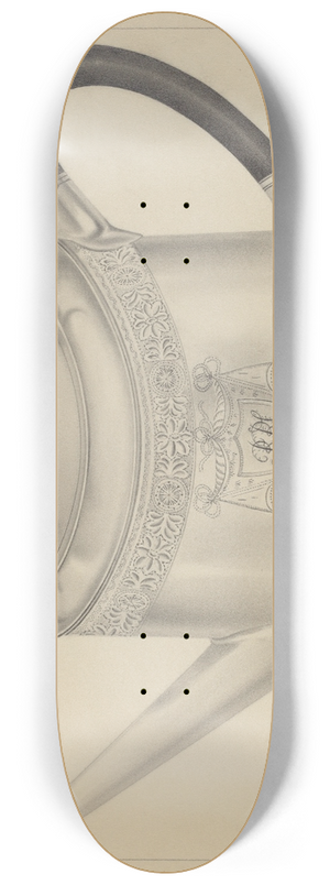 Horace Reina - Silver Teapot 8.25 inch art skate deck