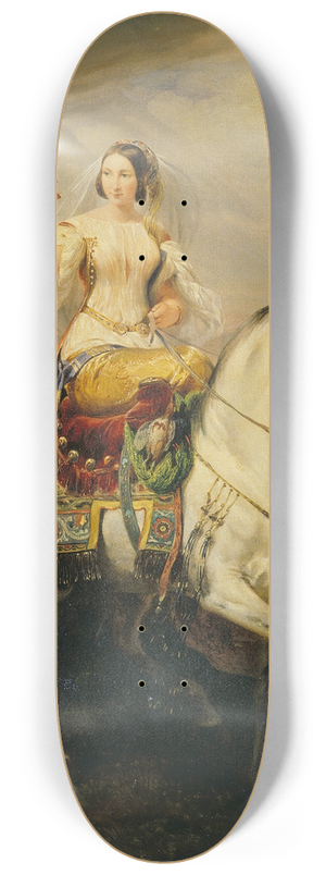 Horace Vernet - An Algerian Lady Hawking 8.25 inch art skate deck