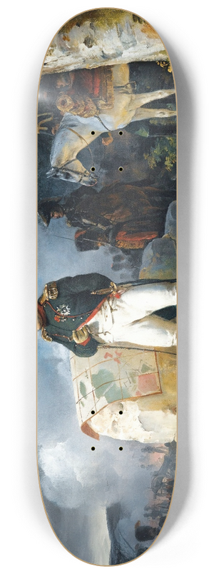 Horace Vernet - Napoleon In Charleroi June 1815 8.25 inch art skate deck