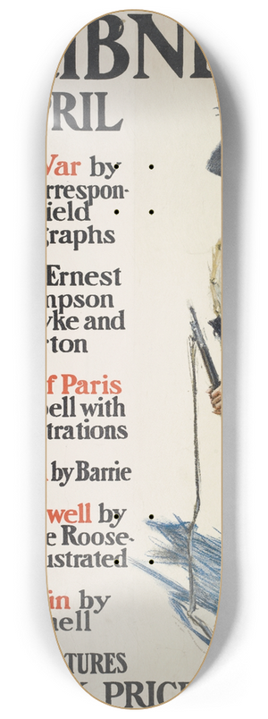 Howard Chandler Christy - Scribners for April 8.25 inch art skate deck