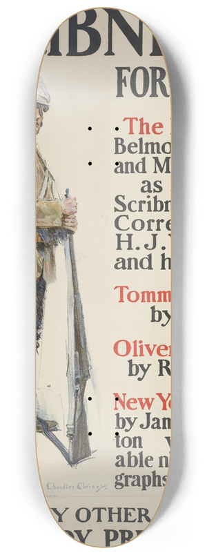Howard Chandler Christy - Scribners for March 8.25 inch art skate deck