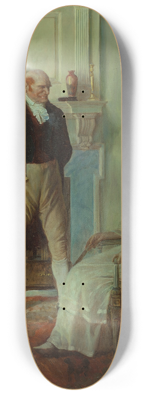 Howard Pyle - Becky Sharp and Lord Steyne 8.25 inch art skate deck
