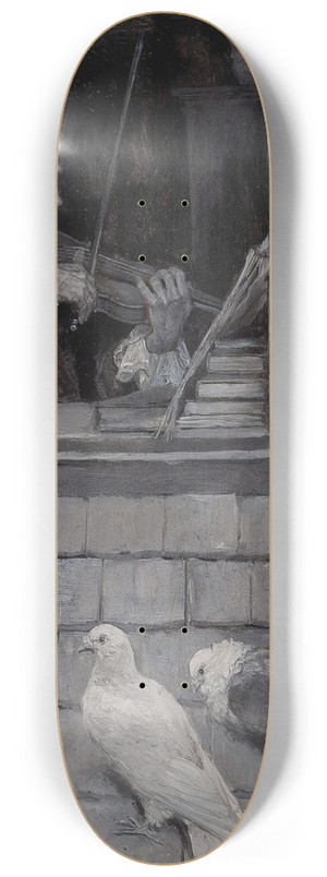 Howard Pyle - The Old Violin 8.25 inch art skate deck