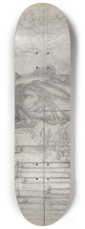 Hubert-Franois Gravelot - Design for a Box-Lid 8.25 inch art skate deck