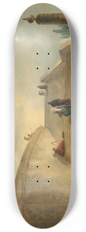 Hubert Robert - A Grand Staircase 8.25 inch art skate deck