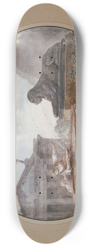 Hubert Robert - Architectural Capriccio 8.25 inch art skate deck