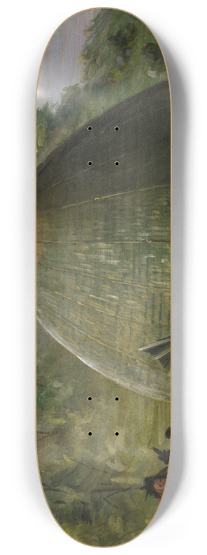 George Catlin - Wichita Lodge, Thatched With Prairie Grass 8.25 inch art skate deck George Catlin - Wichita Lodge, Thatched With Prairie Grass 8.25 inch art skate deck