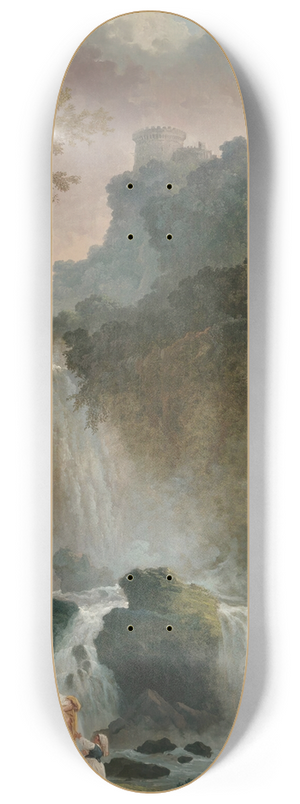 Hubert Robert - La Cascade 8.25 inch art skate deck