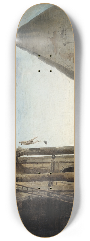 Hubert Robert - LAccident 8.25 inch art skate deck